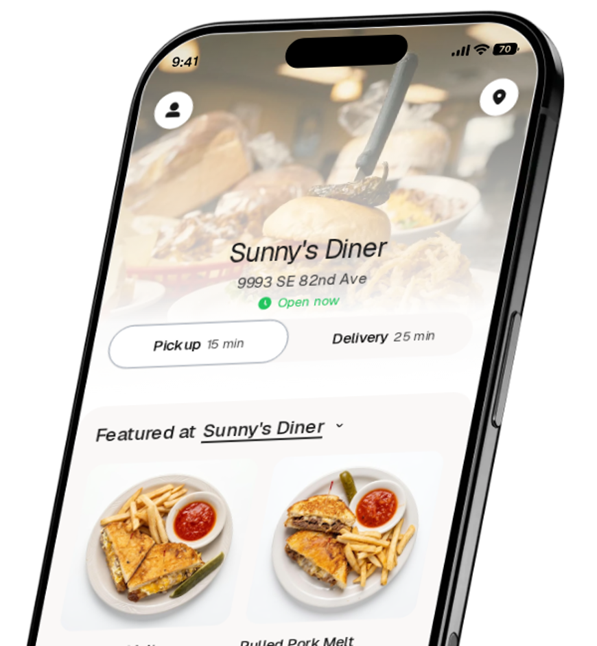 Sunny's Diner app preview