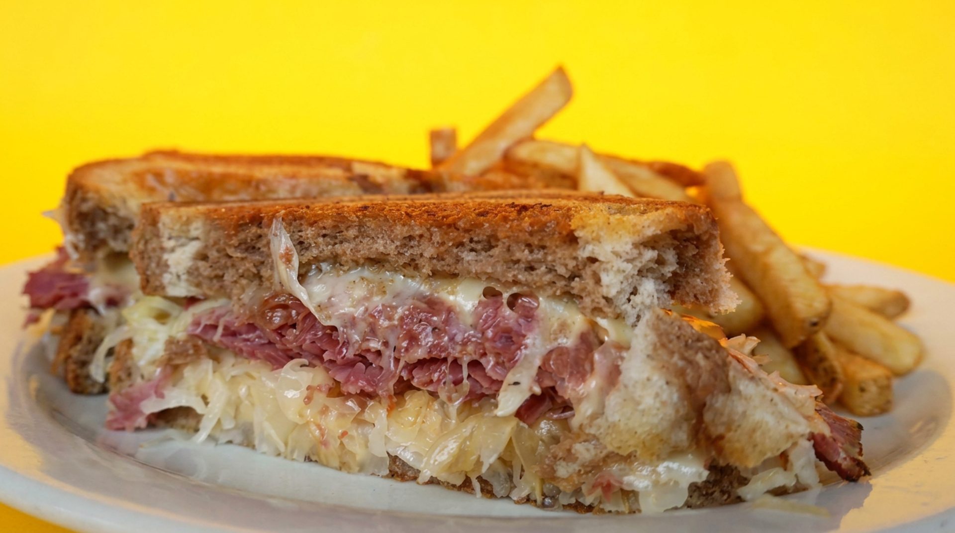 Reuben on house-baked rye